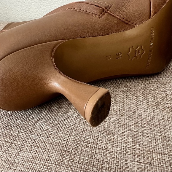 Loeffler Randall Thandy Bootie Safari Brown Kitten Heel Lamb Leather 9.5 - Picture 8 of 13